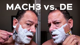 Gillette Mach3 vs Blackland Razors Blackbird Premium DE Safety Razor — average guy tested [upl. by Francisca]