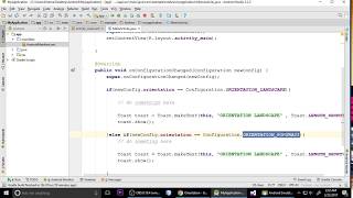 Android Tutorial  Screen Orientation  Android Studio [upl. by Aimas687]