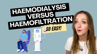 Haemodialysis vs Haemofiltration CRRT CVVHF [upl. by Utta]