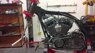 Motorcycle frame repair on a HarleyDavidson Road King [upl. by Lori]