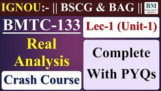 BMTC 133 Crash Course  Lec1 Unit1 Complete  With 12 Years PYQs  IGNOU Dec 2022 Exam [upl. by Liggitt942]