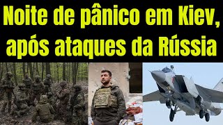 Noite de caos lágrimas e pânico na Ucrânia após ataques russos devastadores [upl. by Erialb]