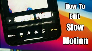 How to Edit Slow Motion videos in iPhone 🔥🔥 [upl. by Ynnavoeg]