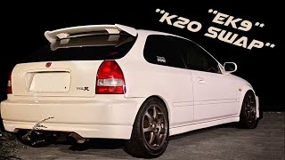 MY HONDA CIVIC EK9 TYPE R K20 SWAP MY FIRST DRIVE [upl. by Shyamal]