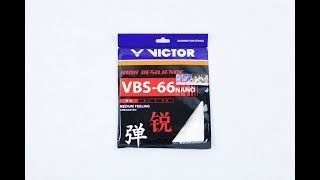 Review VICTOR VBS 66 Nano Badminton Strings 2018 [upl. by Ameekahs]