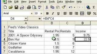 Microsoft Excel Tutorial for Beginners 3  Calculations Formulas [upl. by Bohannon605]