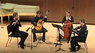 Schubert Quartet for Flute Guitar Viola and Cello  1 Moderato [upl. by Moonier]