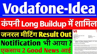 Vodafone Idea share जनरल मीटिंग Result OUT   Vodafone Idea share latest News  vi share News [upl. by Eissehc452]