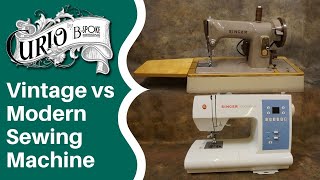 Vintage Versus Modern Sewing Machines [upl. by Darwin]