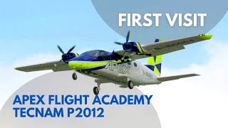 Vibrant livery  APEX Tecnam P2012 Traveller First Flight to TSA  Plane Spotting [upl. by Nagel]