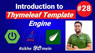 Complete Introduction to Thymeleaf Template Engine  Spring Boot Tutorial in HINDI [upl. by Nivets]