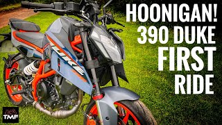 2024 KTM 390 Duke Review  First Ride [upl. by Anatola175]