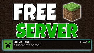 How To Get A FREE Minecraft Server In 2 Minutes 2023 [upl. by Enilamme]