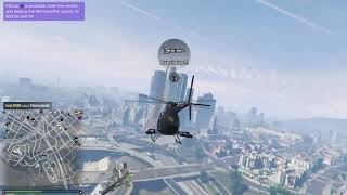 GTA 5 online Buzzard Attack Chopper vs F 160 Raiju [upl. by Ahsaetal]