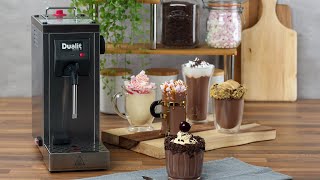 How to steam and froth milk with the Dualit Cino™ Milk Steamer [upl. by Naryk447]