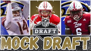 Baltimore Ravens 7 Round Mock Draft and OffSeason Preview [upl. by Itnavart]