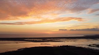 Coucher soleil Carnac Plage vu en drone [upl. by Hwang410]