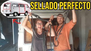 Sellado de Puertas en Kombi VW Instalación de GOMAS Originales [upl. by Nunciata492]