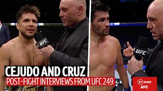 Henry Cejudo announces his retirement after beating Dominick Cruz at UFC 249 [upl. by Lorrad]