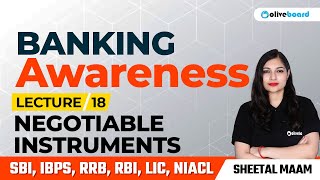 Negotiable Instruments ACT  L  18  Banking Awareness For All Bank Exams  By Sheetal Sharma [upl. by Charteris]