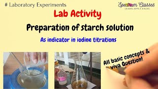 Preparation of starch solution  Starch solution preparation  Preparation of Lyophilic sol  viva q [upl. by Anayik]