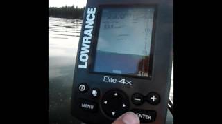 Using the Lowrance Elite 4x menu system amp settings [upl. by Clint685]