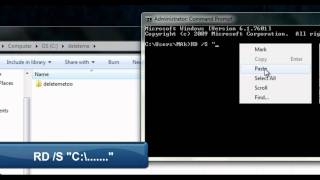 How to delete a folder through CMD Command Prompt [upl. by Einuj]