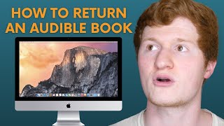 How to Return a Book on Audible on Your Computer  Tutorial [upl. by Melmon]