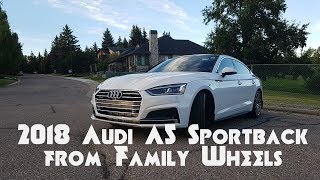 2018 Audi A5 Sportback review from Family Wheels [upl. by Gainer]