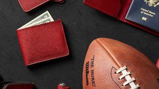 I made every item in Official Football leather [upl. by Lleruj]