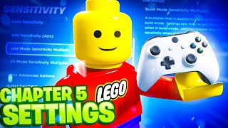 NEW Best Fortnite Chapter 5 Controller SETTINGS  Sensitivity XboxPS5PC [upl. by Hnilym]