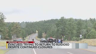 Ruidoso evacuees attempting to return home [upl. by Araes]