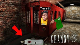 I Stole Grannys TRAIN and ESCAPED😂 in GRANNY 3  GAME THERAPIST [upl. by Leur474]