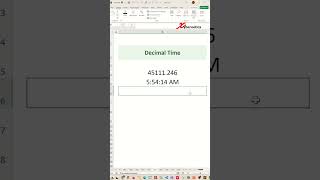 Decimal time in Excel  Excel Tips and Tricks [upl. by Anirres]