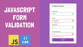 JavaScript Clientside Form Validation [upl. by Nurat]