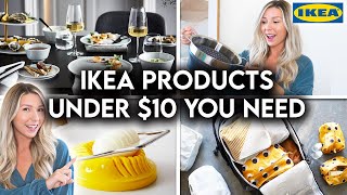 10 IKEA HOUSEHOLD MUST HAVES UNDER 10  NEW PRODUCTS  ORGANIZATION [upl. by Retsila]