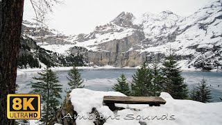 Oeschinensee Winter Switzerland 8K [upl. by Notnel]