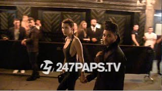 New Exclusive The Weeknd with GirlFriend Bella Hadid at Club Up and Down in NYC [upl. by Eeznyl]