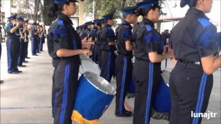 Honores a la bandera de México con banda de guerra [upl. by Eiral]