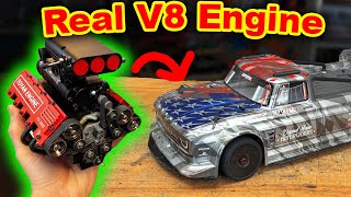 Can I put a REAL V8 ENGINE into a TOY CAR [upl. by Anit962]