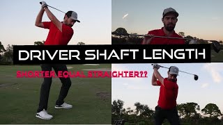 Does Shaft length matter with the Driver shorter equal straighter [upl. by Ennirroc]