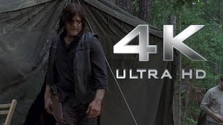 The Walking Dead  Daryl VS Justin Fight Scene  Logoless 4k [upl. by Hukill769]