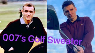 James Bond Goldfinger Golf Sweater  Slazenger Heritage Sweater [upl. by Nilhsa717]