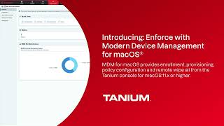 Demo Tanium Enforce with Modern Device Management for macOS [upl. by Ogu938]