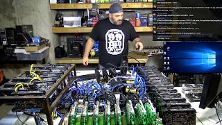 World Record Failed Attempt  Breaking 21 GPUs on a single motherboard LIVE VLOG68 [upl. by Damour]