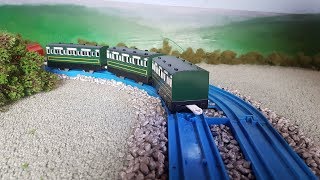 Tomy Trackmaster Green Passenger Coaches [upl. by Backer]