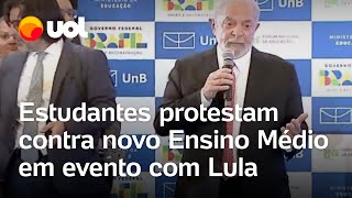 Estudantes protestam contra novo Ensino Médio e Lula pede olho na realidade [upl. by Nodnarb]