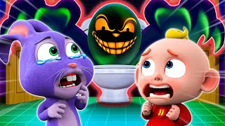 Monster In The Toilet Song  Funny Kids Songs  More Nursery Rhymes amp Kids Songs  Animal Sound Song [upl. by Enileda]