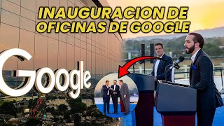 Nayib Bukele inaugura las oficinas de Google en El Salvador Discurso completo elsalvador bukele [upl. by Leirbma]