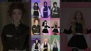 cosplay demonslayercosplayer tanjiro shinobu rengoku mitsuri viralshorts trend trending [upl. by Jessey]